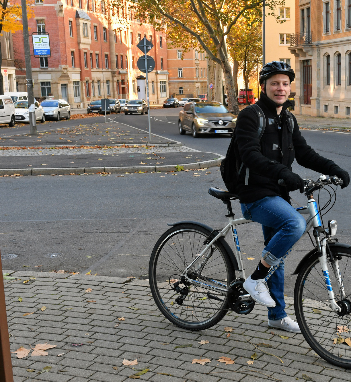 Stadtrat Christoph Blödner auf der Wernerstraaße